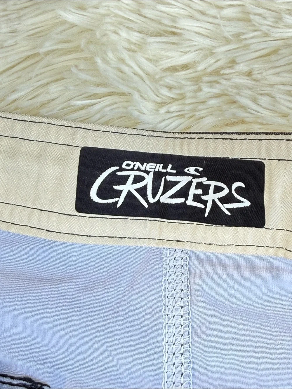 O'Neill Boy’s Gradient Stripe Swim Trunks - Teal/White